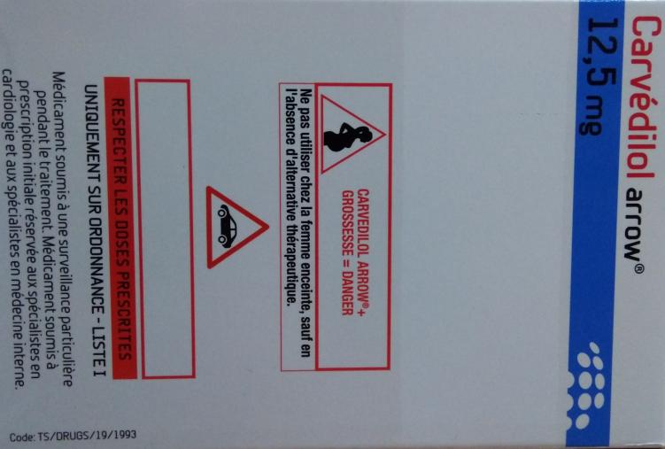 Carvedilol Arrow 12.5mg